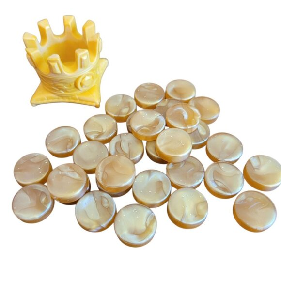 Citadels Game Tokens Circles Replacement Pieces Crown King Queen - Picture 1 of 7